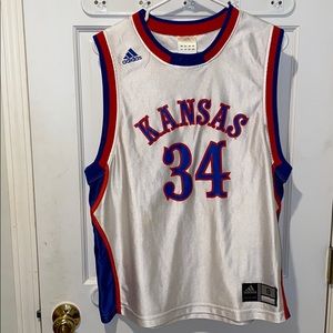 University of Kansas Adidas basketball jersey